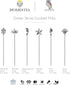 Homestia Metal Cocktail Picks for Drinks, 4.7" Ocean Series Cocktail Toothpicks Cocktail Garnish Cocktail Skewers Swords, 6Pcs Fancy Reusable Mart...