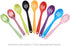 Large Mixing Spoon Heat Resistant Silicone Basting Utensil Spoon Non Stick Serving Spoon for Mixing, Baking,4 Pieces,Color Random...