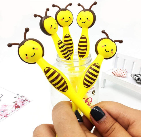 MIAO YUAN 40PCS Cute Bees Gel Pens Bumble Bee Party Favors Great Party Supplies and School Supplies Gift for Child, Women, Coworkers, Hostess and ...