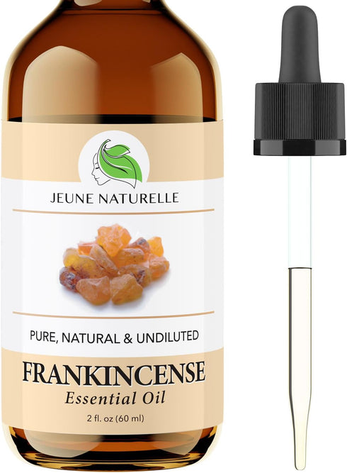 Juene Naturelle Frankincense Essential Oil - 100% Pure, Natural, Concentrated, Therapeutic Grade Frankincense Oil Essential Oil for Skin, for Body...
