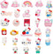 28 PCS Cute 2.5D Resin Shoe Charms Cartoon Kawaii Animal Pink Shoe Charms, Shoe Decoration for Girls Women Party Favors Gifts...