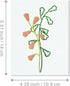 Fruit Branch Plant Metal Cutting Dies for Card Making, Paper Embossing Die Cuts Kit Templates, Storage Pockets Supplies, Photo Frame Album DIY Scr...