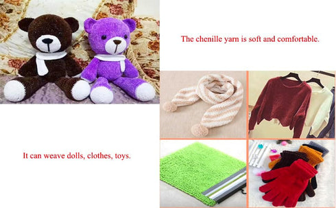 golo Chenille Yarn for Baby Blanket Yarn 3.5 oz Soft Chenille Yarn for Hand Knitting (3.0oz, White)......
