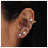 Boho Cz Evil Eye Ear Cuff Earrings Crystal Ear Climber Earrings Gold Rhinestone Ear Crawler Earrings Lucky Eye Cartilage Wrap Cuff Earrings Jewelr...