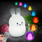 Rabbit Night Lights for Kids, Babies Nursery Lamp, Kids lamp, Child Bedroom Bedside Lamp, Changeable Brightness & Color Children's Table Night-Lig...