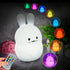 Rabbit Night Lights for Kids, Babies Nursery Lamp, Kids lamp, Child Bedroom Bedside Lamp, Changeable Brightness & Color Children's Table Night-Lig...