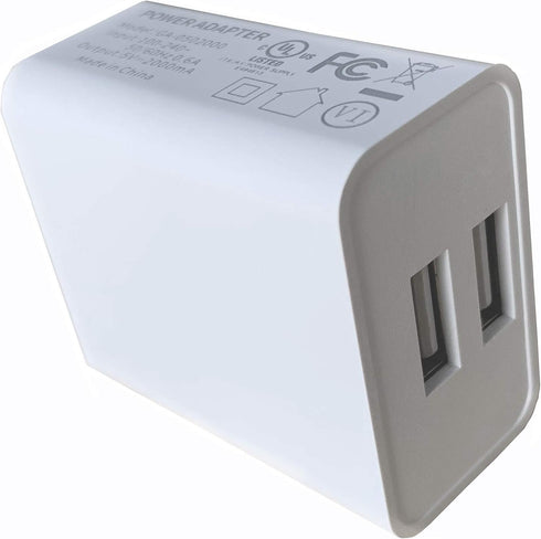 Wall Charger, USB Adapter, SUPWISER 2 Pack 10W Dual Port Quick Charger Plug Cube Replacement for iPad iPhone 15/14/13/12/11/XR/8/7/6S/6/5,Samsung ...