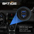 BATIGE Alloy Dual Port USB 3.0 Car Dashboard Flush Mount Cable, Male to Female with LED Indicator Extension Cable for Car Truck Boat Motorcycle Da...