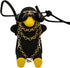 Swinging Duck Car Hanging Ornament, Cute Car Hanging Accessories for Rear View Mirror, Car Pendant Black Swinging Sunglasses Duck Hanging Swing...