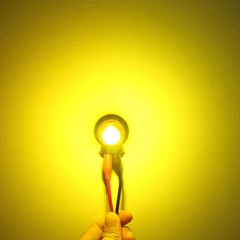 Alla Lighting 2800lm H8 H11 H16 LED Fog Lights Bulbs, 3200K Golden Yellow DRL Replacement for Cars, Trucks, Xtreme Super Bright COB-72 SMD Upgrade...