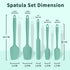 Silicone Spatula Set of 5,High Temperature Resistant, Food Grade Silicone, Dishwasher Safe, for Baking, Cooking (Pure Aqua Green)...