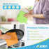 AIDEA Microfiber Kitchen Towels-8PK, Multi-Purpose Cleaning Cloths, Streak-Free Dish Towels, Lint-Free Cleaning Rags, Microfiber Towels for Cars, ...