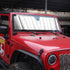 Winunite Windshield Sun Shade Compatible with Jeep Wrangler TJ JK JKU 2/4 Door 1997-2017 - Car Front Window Heat Shield, Roll Up Sunshade Visor Ma...