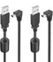 18AWG Charging Cable for Garmin GPS,(6.5Ft 2Pcs) Thicker GPS Power Cord,90 Degree Shielding Mini USB Charger Cable,Charging Adapter for Garmin GPS...