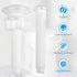4 Pack Toilet Seat Screws Replacement Kit, Plastic Toilet Seat Screws/Toilet Seat Bolts, Toilet Screws for Seat Hardware with Nuts and Washers for...