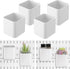 4 Pcs Pegboard Cups with Hooks, 2.9 x 3.5 x 3.2 Inch Pegboard Bins Accessories, Pegboard Containers Peg Board Organizer Cups for Garage Wall Kitch...
