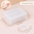 16 Pack Small Plastic Beads Storage Containers Box, Clear Bead Organizer Case with Snap-Tight Closure Hinged Lid for Storage Small Items, Beads, C...