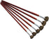 high-Grade Mink 6 pcs/Set Fish Tail Fan Shape Watercolor Gouache Acrylic Painting Pen Artist Oil Painting Brushes Art Supplies...