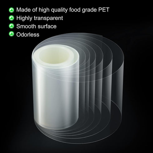 Cake Collar 4 x 600inch(150 ?m thick) Acetate Sheets for Baking, Transparent Acetate Roll Acetate Cake Collars, Mousse Cake Cake Strips for Chocol...