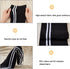 BENECREAT 2Pcs Elastic Fiber Ribbing Fabric, Black Stripes Pattern Knitted Waistband Knit Ribs Welts, Cuffs, Neck Bands for Trimming and Edging Ga...