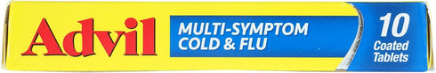 Advil Multi-Symptom Cold & Flu Coated Tablets, 10 Count...