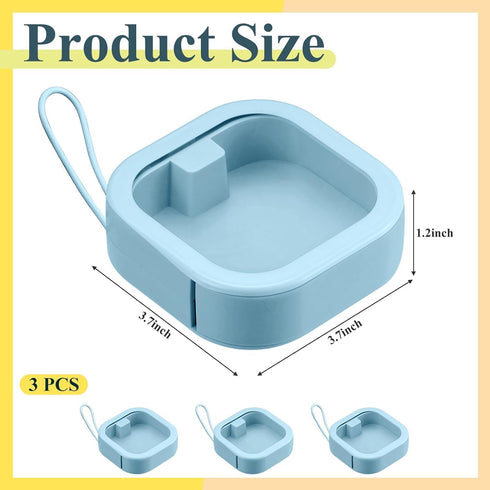 2pcs Hair Tie Organizer Boxes,Small Portable Hair Tie Holder Organizer Can Be Stackable Or Hung On The Wall,Best for Hair Ties Storage or Small It...