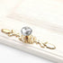 6-PCS Crystal Drawer Knobs Modern Glass Cabinet Knobs Diamond Drawer Handles Cupboard Pull Handles with Screws for Home for Kitchen for Office(Lar...