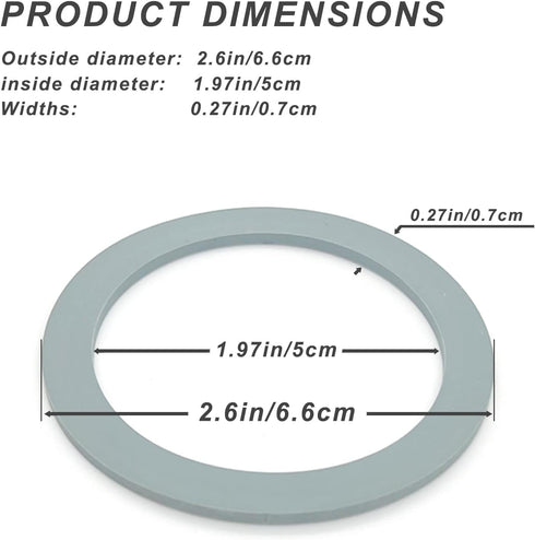 Blender Sealing Ring Gaskets O-Ring Gasket Seal O-Gasket Rubber Compatible with Oster and Osterizer Blender Models (4 Pack)...
