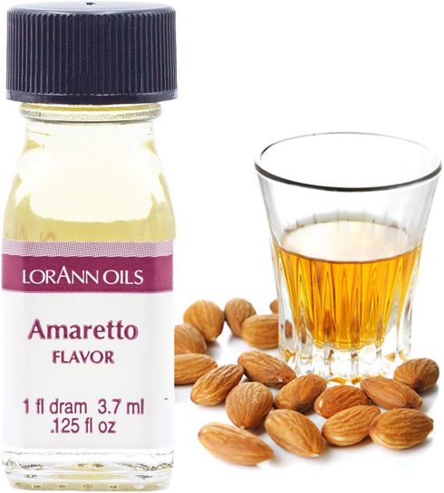 LorAnn Amaretto SS Flavor, 1 dram bottle (.0125 fl oz - 3.7ml - 1 teaspoon)...