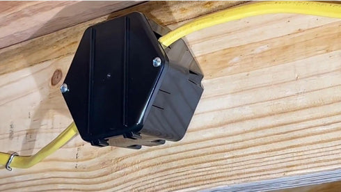 Rack-A-Tiers Open Splice Junction Box (Single), One-Piece Junction Box Splice Box. Repair Open Splices, 5 Second Installation Splice Box, Electric...