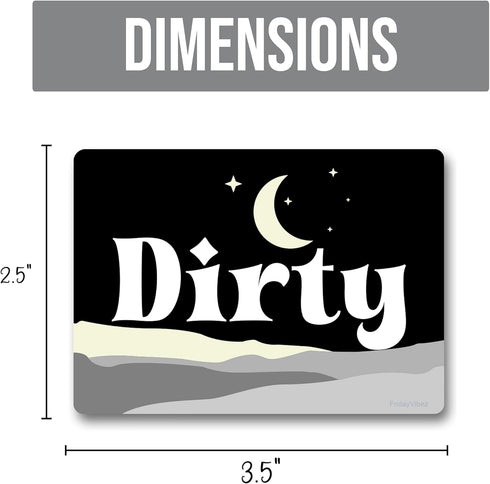 Boho Decor Dishwasher Magnet Clean Dirty Sign, Strong Clean Dirty Magnet for Dishwasher, Universal Dirty Clean Dishwasher Magnet Indicator for Kit...