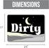 Boho Decor Dishwasher Magnet Clean Dirty Sign, Strong Clean Dirty Magnet for Dishwasher, Universal Dirty Clean Dishwasher Magnet Indicator for Kit...