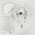 Crib Mobile Motor Built in SD Card, White Baby Mobile Rotary Music Box with Rotating Hook?0-100 Volume Control,Baby Mobile Music Box Spinner Porta...