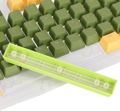 107 Keys Keycaps, Three Color Translucent Characters Arc Layout Mechanical Keyboard Ergonomic Keycaps,for 61/87/104/84/64/98/96 Key Keyboards(dark...