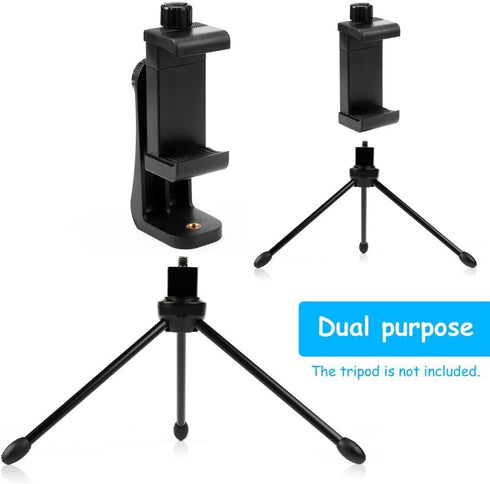 AFAITH Cell Phone Tripod Mount with Remote, Phone Holder Adapter Selfie Monopod with Adjustable Clamp for iPhone 16 15 14 13 12 11 Max Pro Phone X...