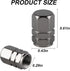 Aluminum Tire Stem Valve Caps Wheel Valve Covers Car Dustproof Tire Cap Cover Accessories, Universal for SUV, Car, Bike and Motorcycle, Hexagon Sh...