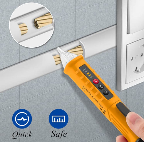 Voltage Detector Test Pen, 802 High Accuracy Voltage Detector, Non Contact Voltage Tester with Buzzer Alarm, Electrical Tester 48 1000V 12 1000V(Y...
