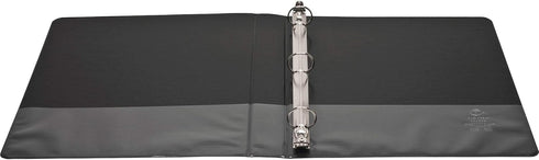 3 Ring Binder, 1 Inch, Round Rings, Hold Up to 175 Sheets with 3 Vinyl Ring Binder Pockets Pencil Pouches with Zip Closure - Value Set (Black)...