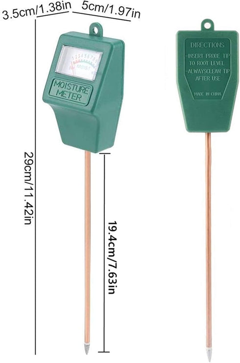 Soil Moisture Meter,2 Pack Plant Hygrometer Moisture Sensor Plant Water Monitor for Potted Plants,Garden,Farm, Lawn(No Battery Needed)...