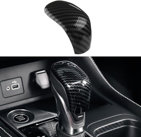 for Nissan Sentra Altima 2024 2023 2022 2021 2020 Accessories Auto Center Console Gear Shift Knob Cover Trim Cap Gear Panel -Carbon Fiber Style...