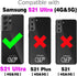 Furiet Wallet Case for Samsung Galaxy S21 Ultra 5G with Shoulder Strap Ring Buckle, Luxury PU Leather Zipper Flip Organ Purse, Card Holder Stand C...