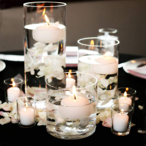 Set of 48 Unscented Floating Candles for Centerpieces, 2 Inch Small Floating Candles for Holiday, Weddings, Parties, Special Occasions and Christm...