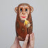 Bits and Pieces - Nesting Monkeys - Hand Painted Wooden Nesting Dolls - Matryoshka - Set of 5 Dolls from 6" Tall...