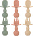 6 Pack Baby Spoons and Forks Set, Silicone First Stage Self Feeding Infant Toddler Utensils, BPA Free, Baby Led Weaning Feeding Supplies for Baby ...