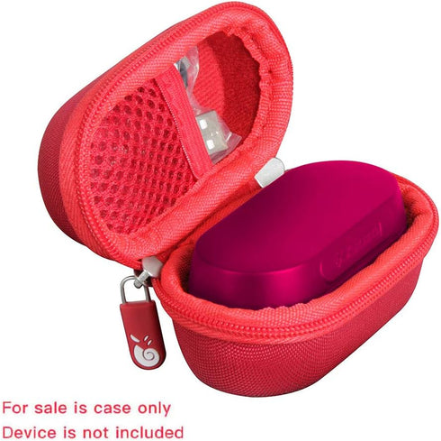 Hermitshell Hard Travel Case for Skullcandy Sesh True Wireless in-Ear Earbud (Red)...