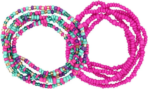 Waist Beads Body Chain for Women Colorful Stretchy African Waist Bead Body Jewelry...