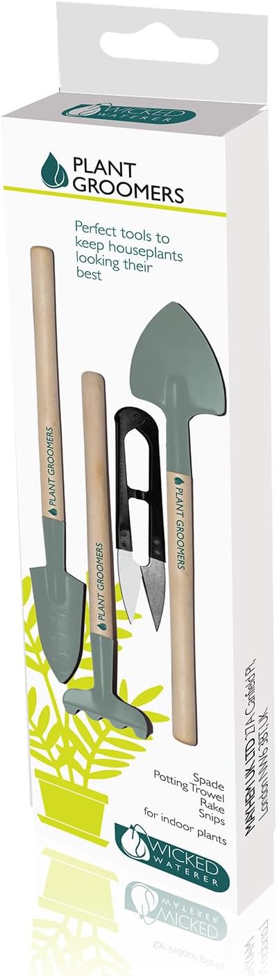 Plant Grooming Tool Kit - Set of 4 - Gardening Spade - Gardening Trowel - Gardening Rake - Gardening Snips - Small and Easy to Handle...