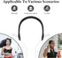 GEEKRIA Earphones Neck Strap, Soft Vegan Leather Anti-Lost Earbuds Holder Neck Band Compatible with Appl EarPods and Other Wired Headphone (Black)...
