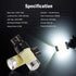 1400 Lumens Extremely Bright 144-SMD 7443 7440 7441 7444 W21W LED Bulbs 9-30V with Projector for Backup Reverse Lights, Parking Lights, Tail Brake...
