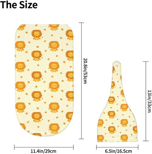 Cute Cartoon Lions Baby Stuff Newborn Swaddle and Hat Set Stretchy Soft Kings Baby Receiving Blanket Gifts for Infant Baby Boy Girl...